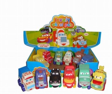 FREE WAY CAR W/WHISTLE 6ASST 12PCS DISPLAY BOX - HP1035847