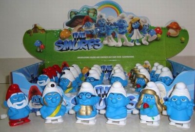 WIND UP SMURFS 6ASST 24PCS DISPLAY BOX - HP1035859