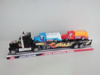 FRICTION TRUCK W/2 PULL BACK CAR RED/BLUE/BLACK - HP1036073