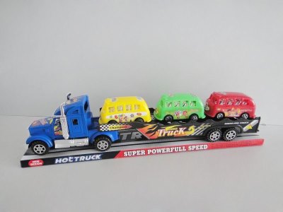 FRICTION TRUCK W/2 FREE WAY CAR RED/BLUE/BLACK - HP1036078