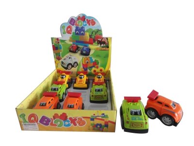 9PCS BLOCKS CAR 3ASST 3COLOR - HP1036316