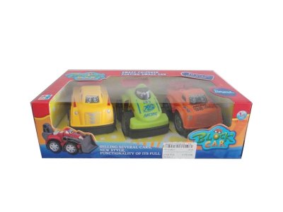 3PCS BLOCKS CAR 3ASST 3COLOR - HP1036317