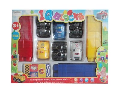 6PCS POLICE BLOCK CAR 3ASST/3COLOR - HP1036319