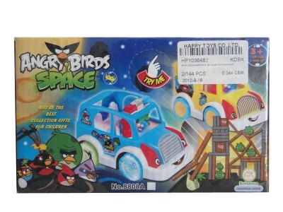 B/O POLICE CAR W/LIGHT & MUSIC & BUMP & GO PINK/YELLOW - HP1036482