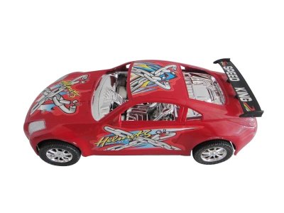 FRICTION RACING CAR W/PAINTING RED/BLUE - HP1036768