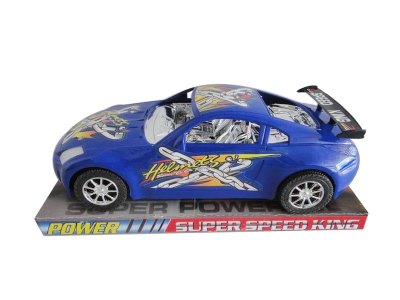FRICTION RACING CAR W/PAINTING RED/BLUE - HP1036769