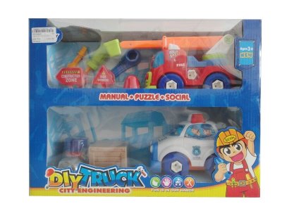 DIY FREE WAY CONSTRUCTION CAR & FIRE ENGINE CAR  - HP1036831