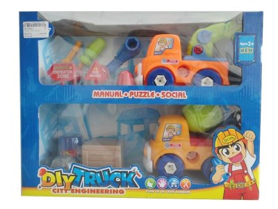 DIY FREE WAY CONSTRUCTION CAR SET - HP1036832