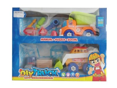 DIY FREE WAY CONSTRUCTION CAR SET - HP1036834