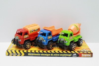 3PCS PULL BACK CONSTRUCTION CAR RED/BLUE/GREEN - HP1036921