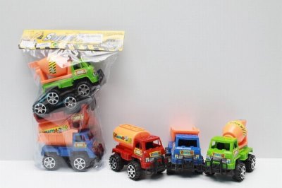 3PCS PULL BACK CONSTRUCTION CAR RED/BLUE/GREEN - HP1036922