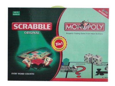 BRAND CROSSWORD GAME & MONOPOLY 2 IN 1 - HP1037014