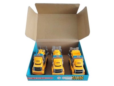 FRICTION BLOCKS CAR W/LIGHT & MUSIC 3ASST INCLUDED BUTTONCELL 6PCS DISPLAY BOX - HP1037018
