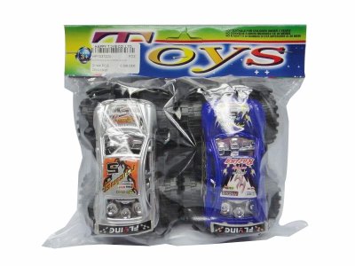 2PCS FRICTION CAR BLACK/RED/BLUE/SILVER - HP1037220