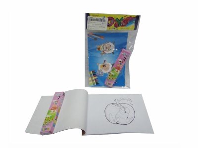 DRAWING BOOK SET W/2CRAYONS 4ASST - HP1037317