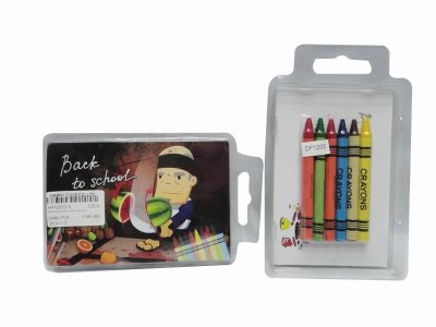 DRAWING BOOK SET W/6CRAYONS 4ASST - HP1037319