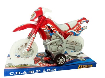 FRICTION MOTOR W/LIGHT & MUSIC ，INCLUDED BATTERY，RED/ORANGE/BLUE - HP1037325