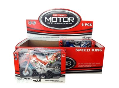 FRICTION MOTOR W/LIGHT & MUSIC ，INCLUDED BATTERY，RED/ORANGE - HP1037333