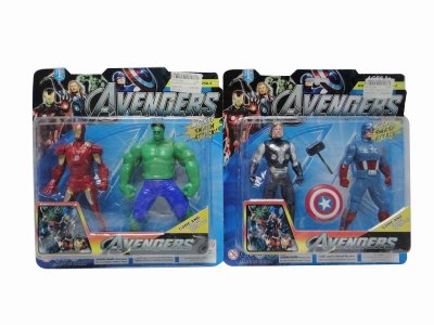 2PCS AVENGERS W/LIGHT & MUSIC 4ASST 4COLOR - HP1037349