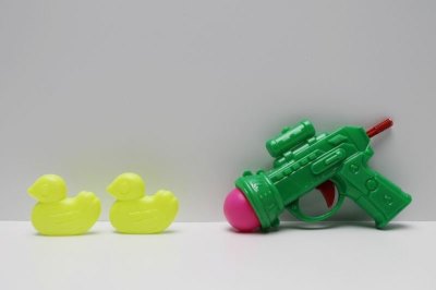 PINGPONG SHOOT GUN W/DUCK GREEN/BLACK/RED - HP1037448