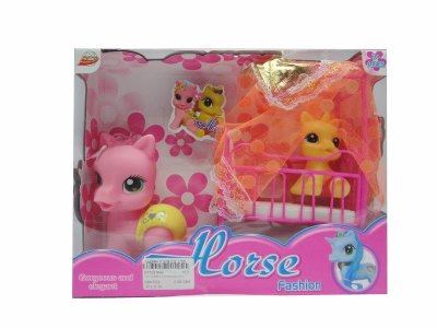 VINYL HORSE W/ACCESSORIES 2PCS - HP1037640