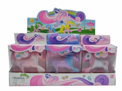 HORSE 12PCS PINK/WHITE/PURPLE - HP1037643