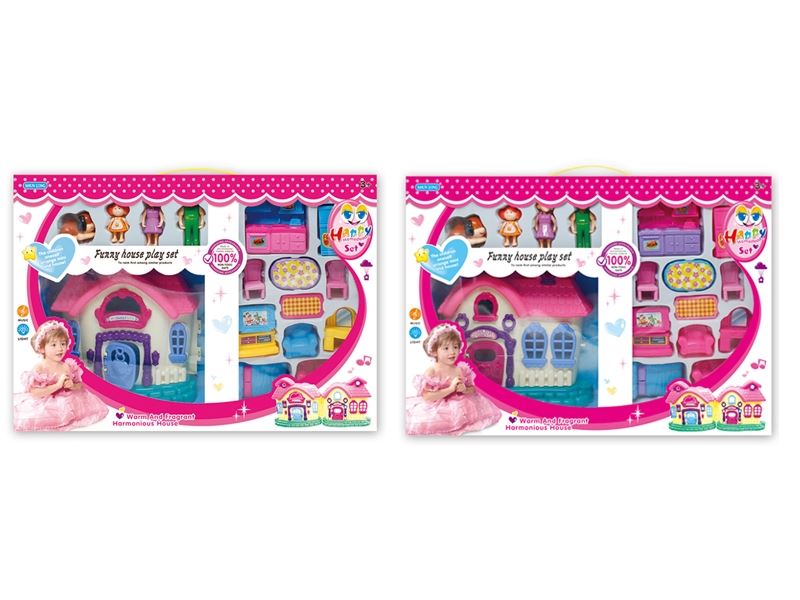 VILLA W/LIGHT & MUSIC 2ASST - HP1037715