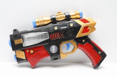 ELECTRIC GUN W/LIGHT & SOUND & INFRARED BLACK/BLUE/RED - HP1037725