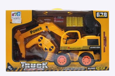 5 FUNCTION R/C CONSTRUCTION CAR W/LIGHT & STUNT INCLUDED BATTERY - HP1037832
