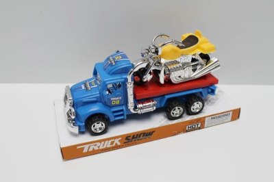 FRICTION TRAILER W/FREE WAY MOTORCYCLE RED/WHITE/BLUE - HP1037966