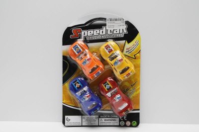 4PCS PULL BACK POLICE CAR RED/YELLOW/BLUE/ORANGE - HP1037994