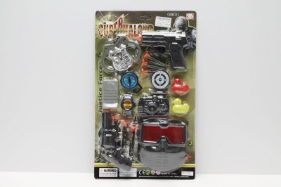 BLACK GUN POLICE PLAY SET  - HP1038008