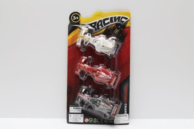 3PCS PULL BACK F1 RED/WHITE/BLACK/SILVER - HP1038113