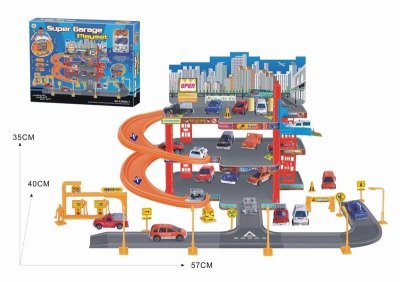 PARKING LOT W/3 FREE WAY CARS - HP1038336