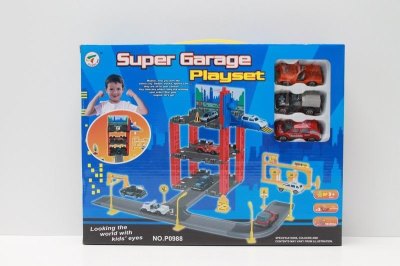 PARKING LOT W/3 FREE WAY CARS - HP1038343