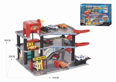 PARKING LOT W/3 FREE WAY CARS - HP1038356