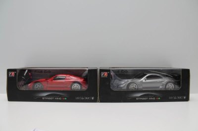 TWO FUNCTION R/C CAR W/LIGHT RED/BLUE - HP1038586