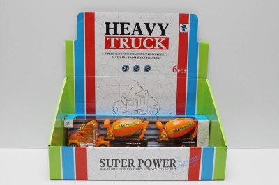 FRICTION CONSTRUCTION CAR W/LIGHT MUSIC 2COLOR 6PCS - HP1038817