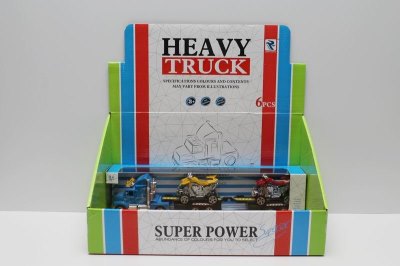 FRICTION TRUCK W/MOTOR WITH LIGHT MUSIC 3COLOR 6PCS - HP1038828