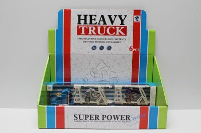 FRICTION TRUCK W/LIGHT MUSIC 3COLOR 6PCS - HP1038853