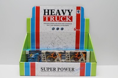FRICTION TRUCK W/LIGHT MUSIC 3COLOR 6PCS - HP1038855