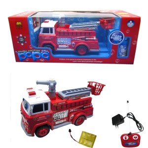 R/C FIRE ENGINE W/BUBBLE,LIGHT,MUSIC,SOUND,CHARGER INCLUDED BATTERY - HP1038959