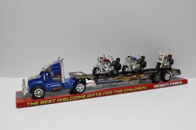 FRICTION TRUCK W/3FREE WAY MOTOR  RED/BLUE - HP1039016