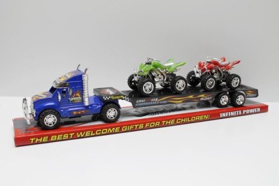 FRICTION TRUCK W/2 FREE WAY BEACH CAR RED/BLUE - HP1039018