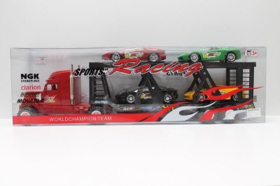 FRICTION TRUCK W/4 FREE WAY CAR RED/BLUE - HP1039019
