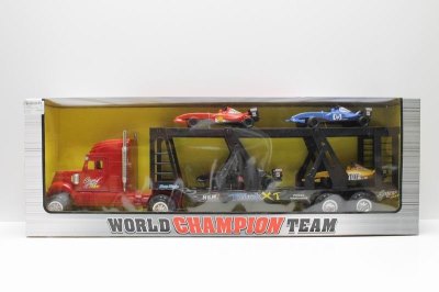 FRICTION TRUCK W/4 FREE WAY CAR RED/BLUE - HP1039028