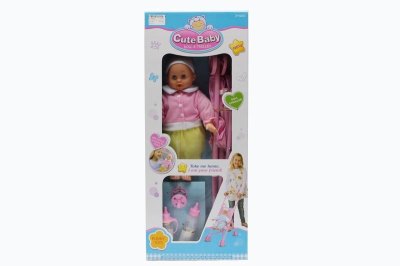 COTTON BODY DOLL W/HANDCAR  - HP1039222