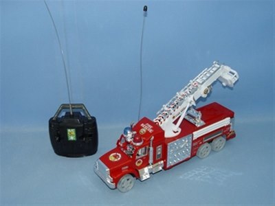 FOUR FUNCTION R/C FIRE ENGINE W/TRANSPARENT TIRE & LIGHT - HP1039251