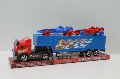 FRICTION CONTAINER TRUCK W/2 CAR - HP1039464