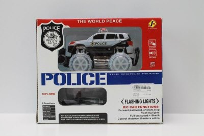 4 FUNCTION R/C POLICE CAR W/LIGHT & SOUND - HP1039678